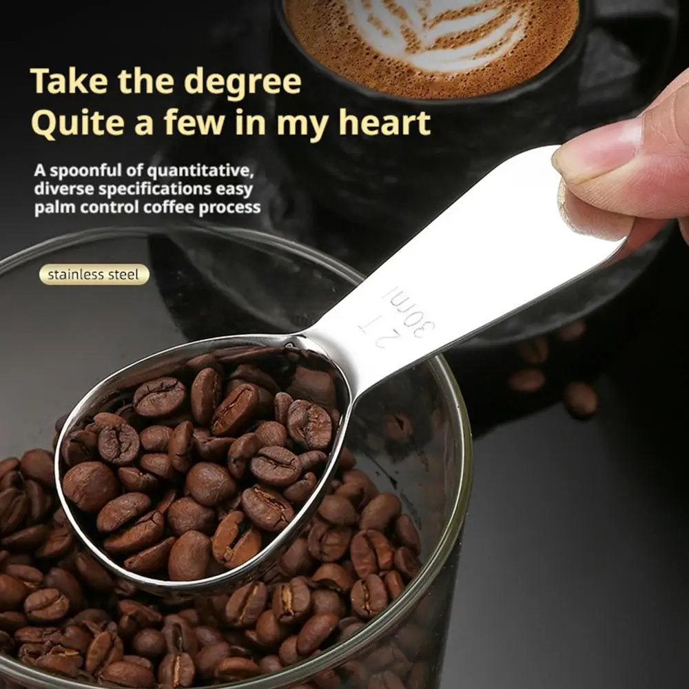 Endurance Stainless Steel Coffee Scoops & Measuring Spoons Coffeeware, Exact Ergonomic Tablespoon - 30ml/Tbsp