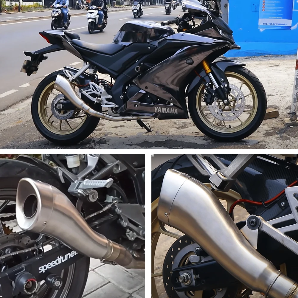 Universal Motorcycle FIRE TORCH Exhaust System Left & Right Moto GP Muffler Modify 51-60mm DB Killer For R15 R6 R1 Z250 Z900 - Image 5