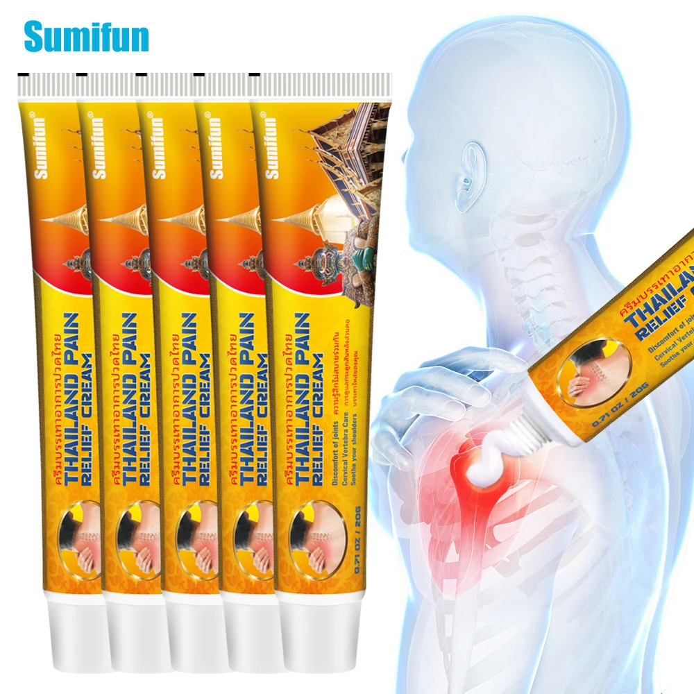 

1/3/5Pcs Sumifun Thailand Shoulder Pain Relief Cream Knee Joint Ache Care Ointment Rheumatic Arthritis Bone Ache Medical Plaster