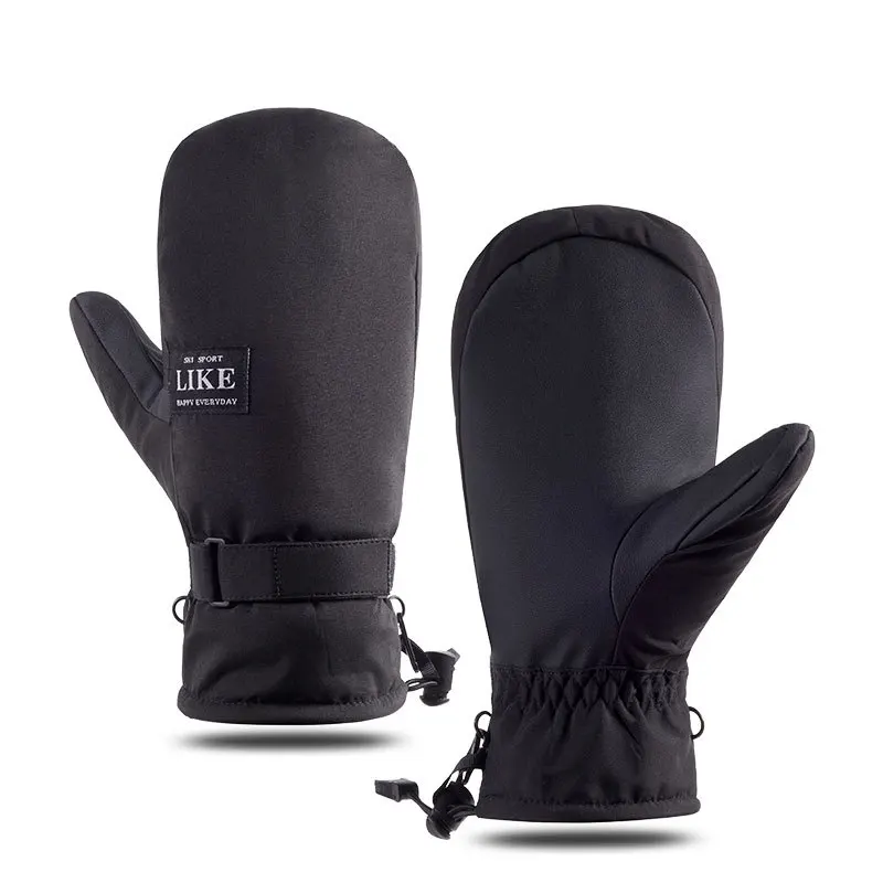 

Ski Gloves Winter 200 Outdoor Waterproof And Cold-proof Thick Interlocking Warm Touch Screen Cycling Gloves
