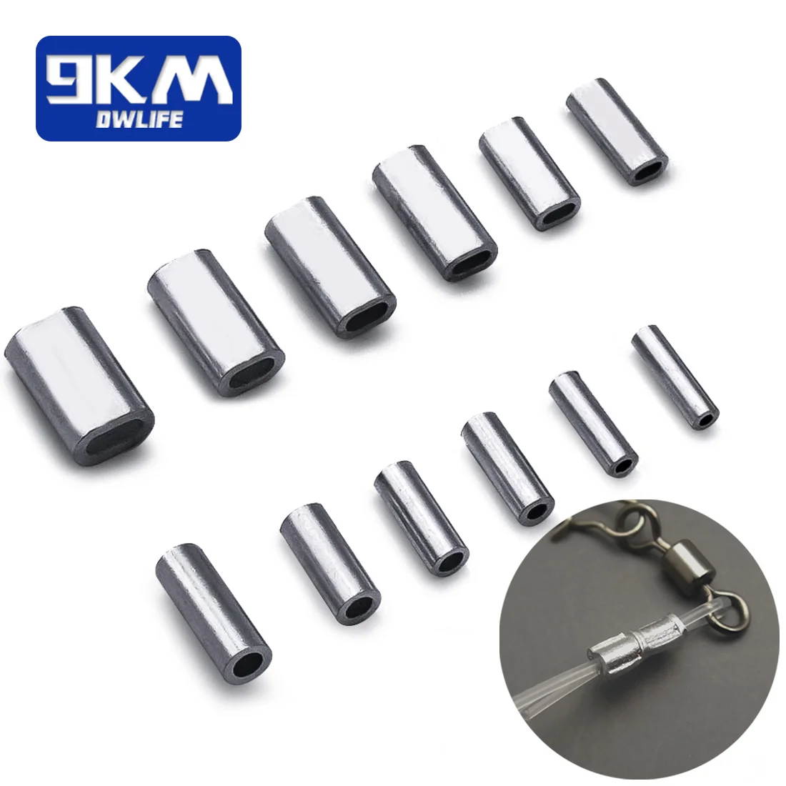 FishingCrimpsTool50200PcsFishingLeadersSaltwaterCarpFishing