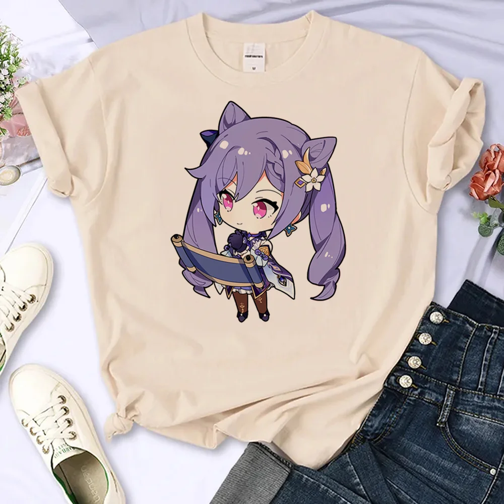 

Genshin Impact t shirt women designer manga streetwear top girl y2k funny designer clothes