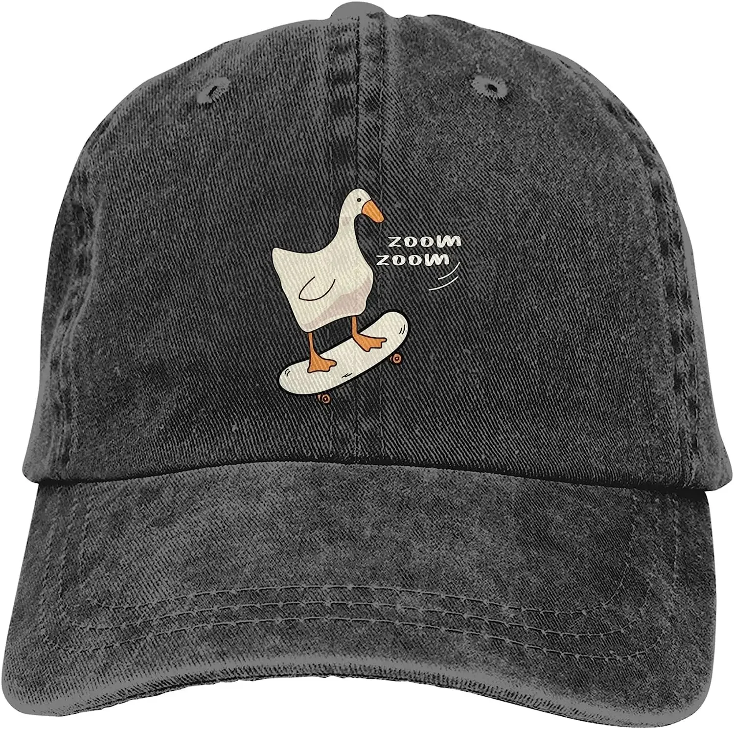 

Hot Fashion Baseball Cap Dad Hat - Duck on a Skateboard Adjustable Washed Soft Cotton Baseball Hat For Women Men Travel Gift