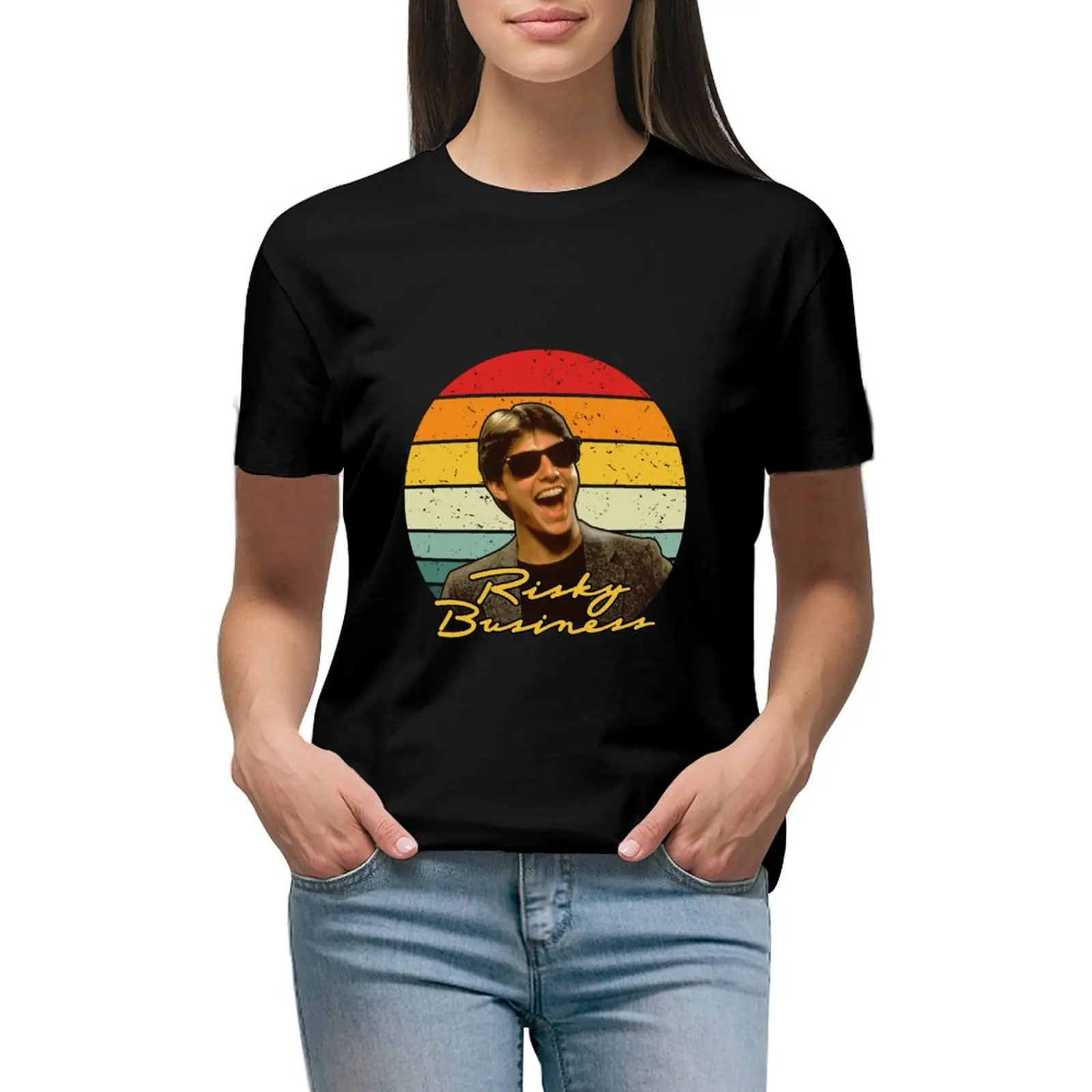 

Risky Business Classic T-shirt lady clothes cute clothes cute tops t-shirt dress for Women sexy