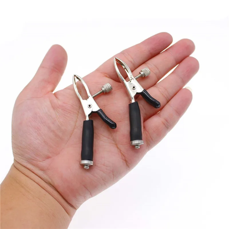 Sex Products Electric Shock Nipple Clamps Body Massage Breast Clip BDSM Fetish Labia Clips Vagina Stimulator Sex Toy for Couples