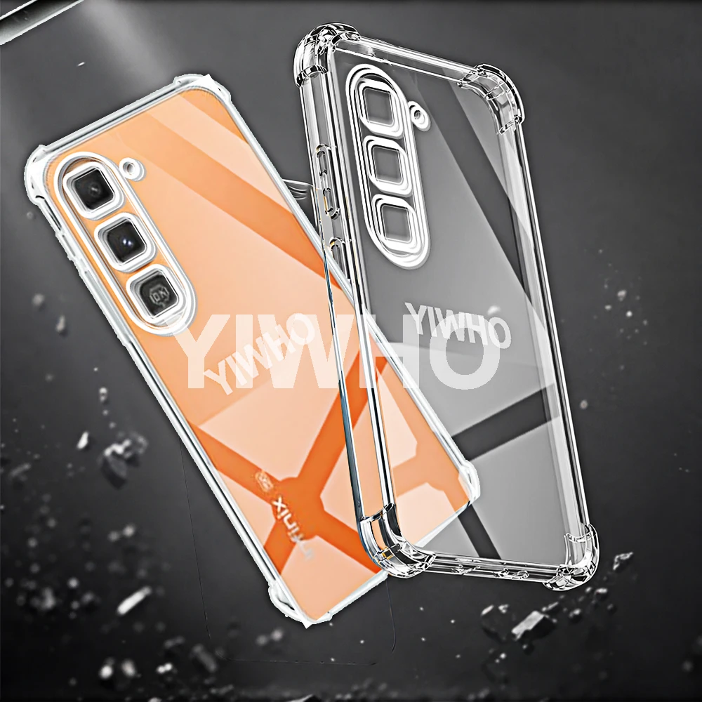 Transparent Shockproof TPU Phone Case - Clear Protective Back Cover, Available in Multiple Quantities