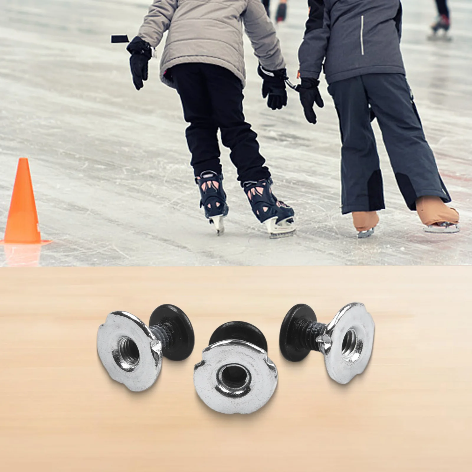 For Skate Shoes Skate Repair Screws Roller Replacement Parts Repair Black Screws Sturdy Construction