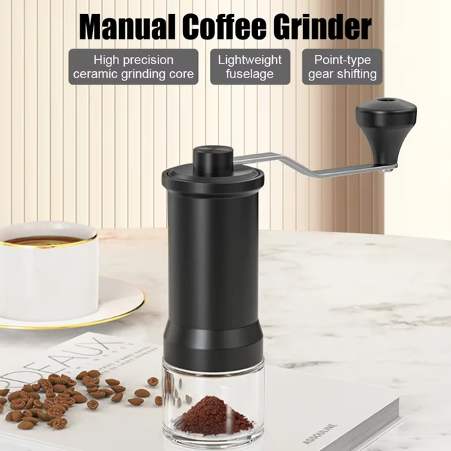 Hand-Cranked Ceramic Coffee Bean Grinder - Household Kitchen Tool with Small Manual Core for Fresh Grinding kpuae 3