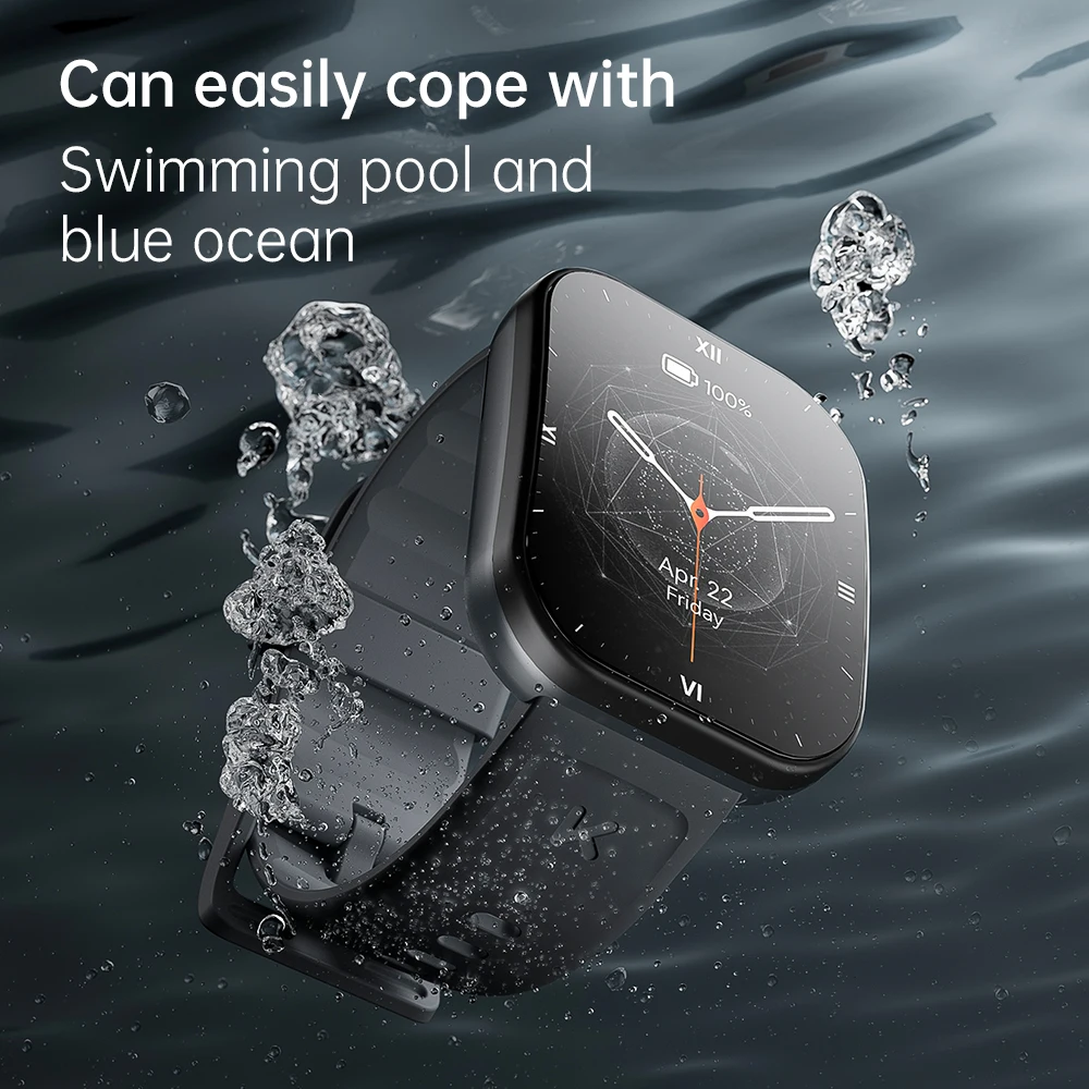 KUMI U6 1.96″ AMOLED GPS Smart Watch Bluetooth Call Compass Path Retracing Heart Rate Measurement Oximetry Men Women 6