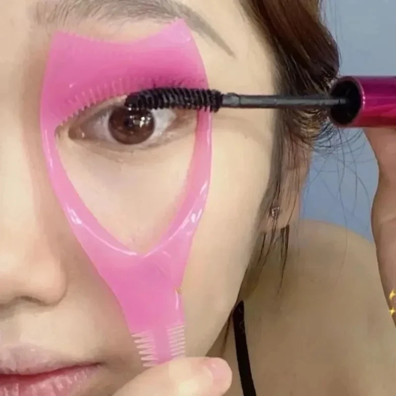 Eye Makeup Tools Eyeliner Stencil Tool 3 in 1 Portable Eyelash Aid Beauty Cosmetics Tool