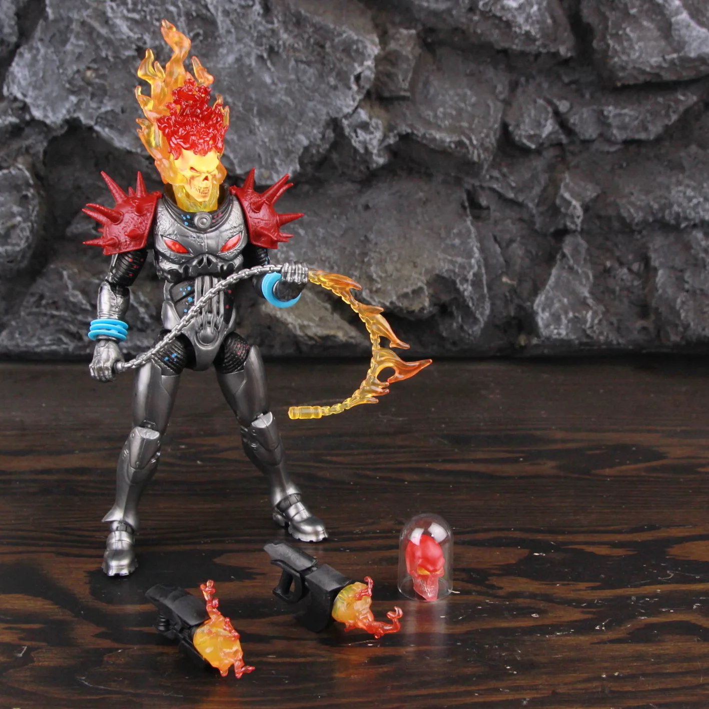 Marvel Legends Series 6-inch Ghost Rider Action Figure with Flame