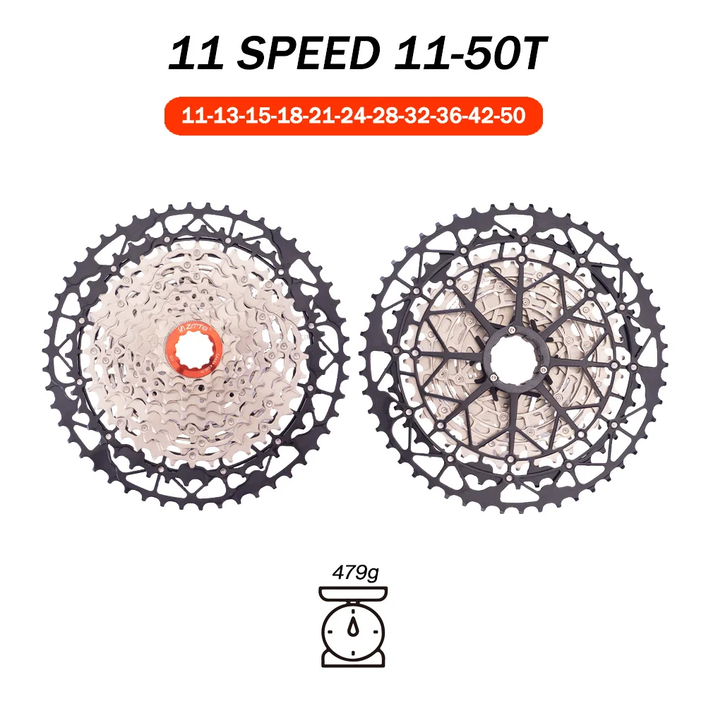 ZTTO MTB 11Speed 11-46 11-48 11-50 Kassette Langlebiger Stahl K7 für Mountainbike Kompatibel mit XX1 GX M7000 U6000 Schalthebel HG – Detail 15
