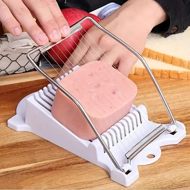 Multifunctional Luncheon Meat Slicer Stainless Steel Fruit Slicer Household Egg Hot Dog Cheese Kitchen Tools