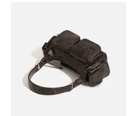 Small Double Pockets Shoulder Bags for Women 2024 New Fashion Trend Designer Underarm Bag Female Handbags and Purses Retro - Image 5