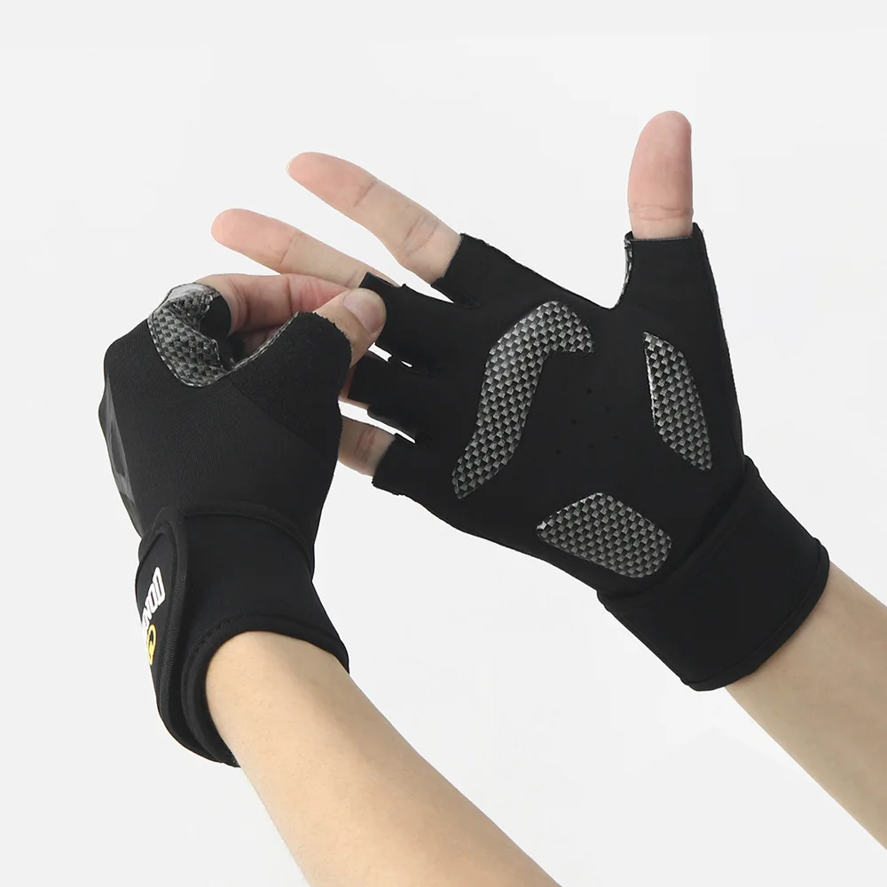 1Pair Gym Gloves Fitness Weight Lifting Gloves Body Building Training Sports Exercise Cycling Sport Workout Glove for Men Women 4
