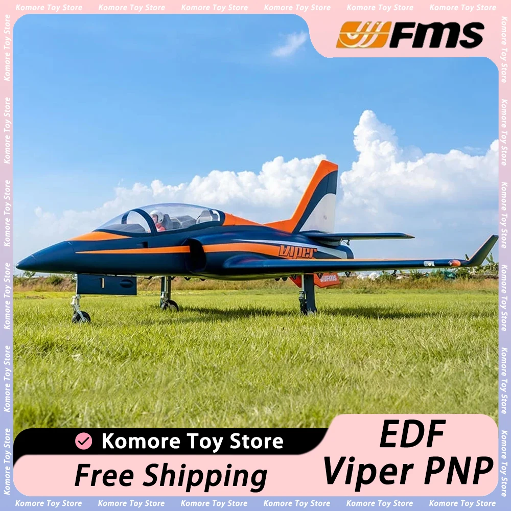 90Mm Fms Rc Airplane Ducted Fan Edf Jet Super Viper 6Ch Con Flap Wingspan Hobby Collection Modello Di Aereo Big Giant Aircraft Model