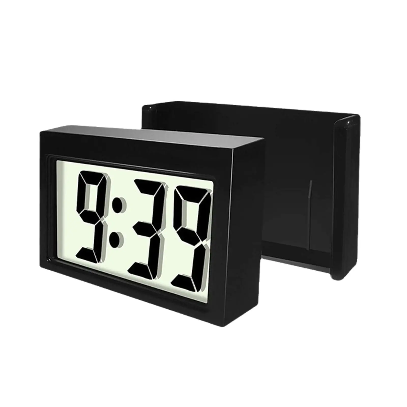 CarDigitalLCDDisplayClockSelfAdhesiveAutoWatchCarTruck