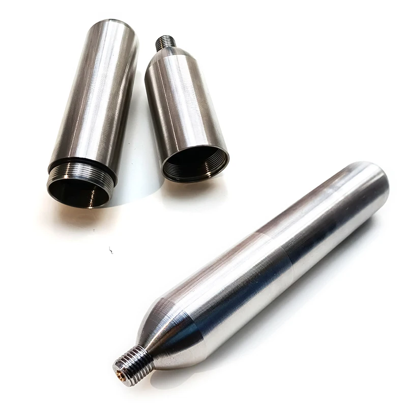 High Pressure 33g 45g Gas Cylinder Refill 1/2-20UNF 3/8-24UNF for Kitchen Pneumatic Coffee Wine Soda Beer Bar Life Vest Airbag