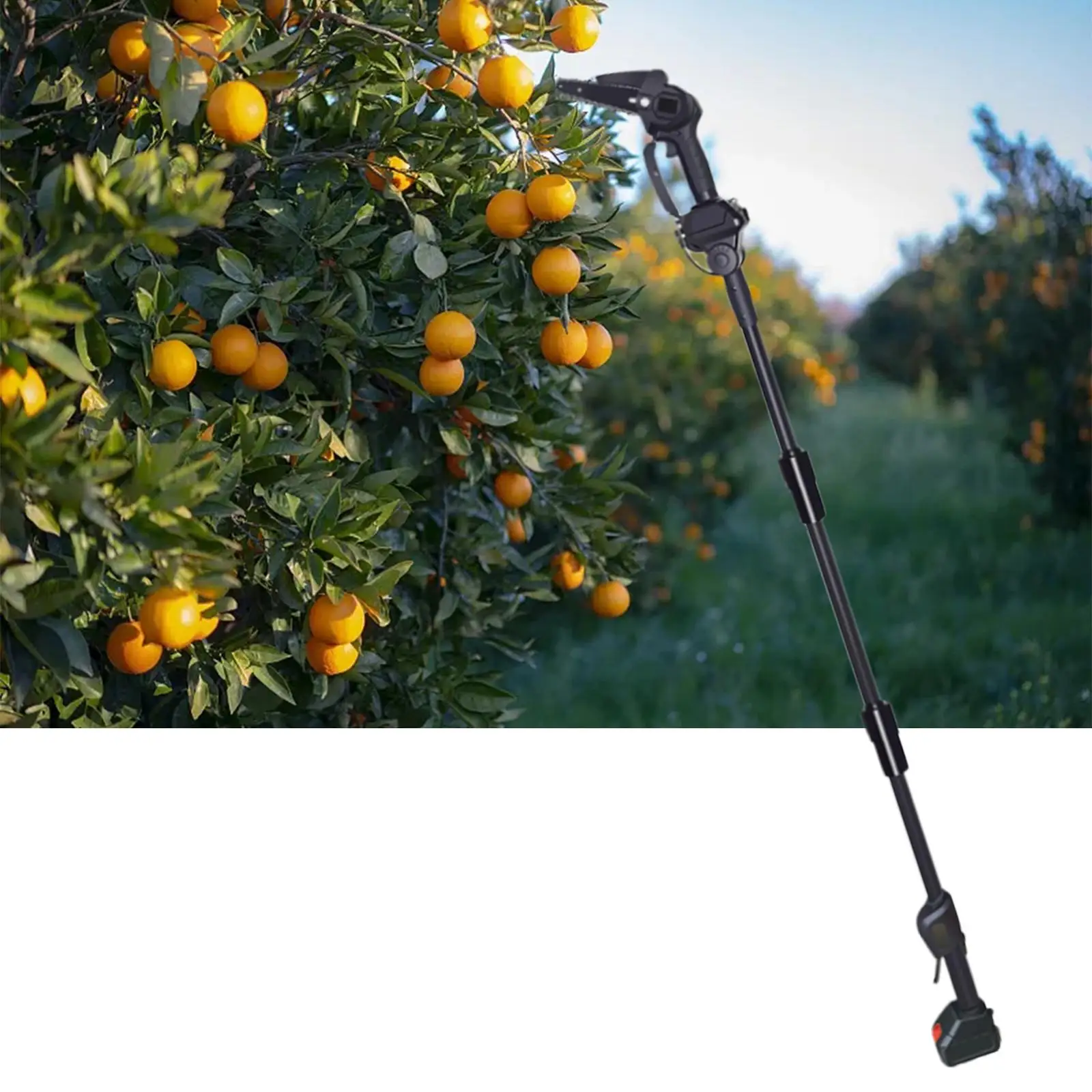 

2 in 1 Electric Pole Saw Pole Chainsaw Multi Angle Lightweight Tree Pruning Pole Saw for Tree Pruning and Branch Cutting.
