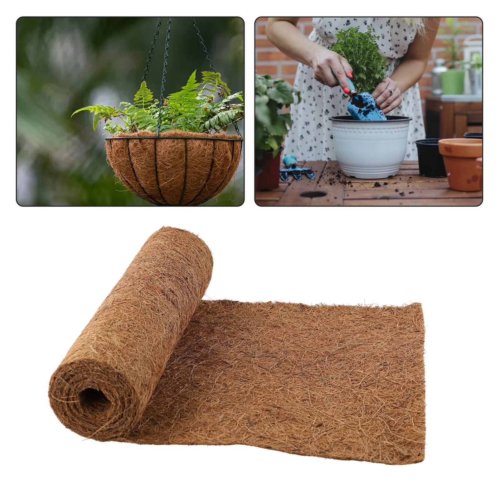 20/25x100CM 시트 코코넛 야자 고양이 애완 동물 크롤링 매트 Cuttable 바닥 문 Coir 코코넛 매트 교수형 바구니 꽃병 유리