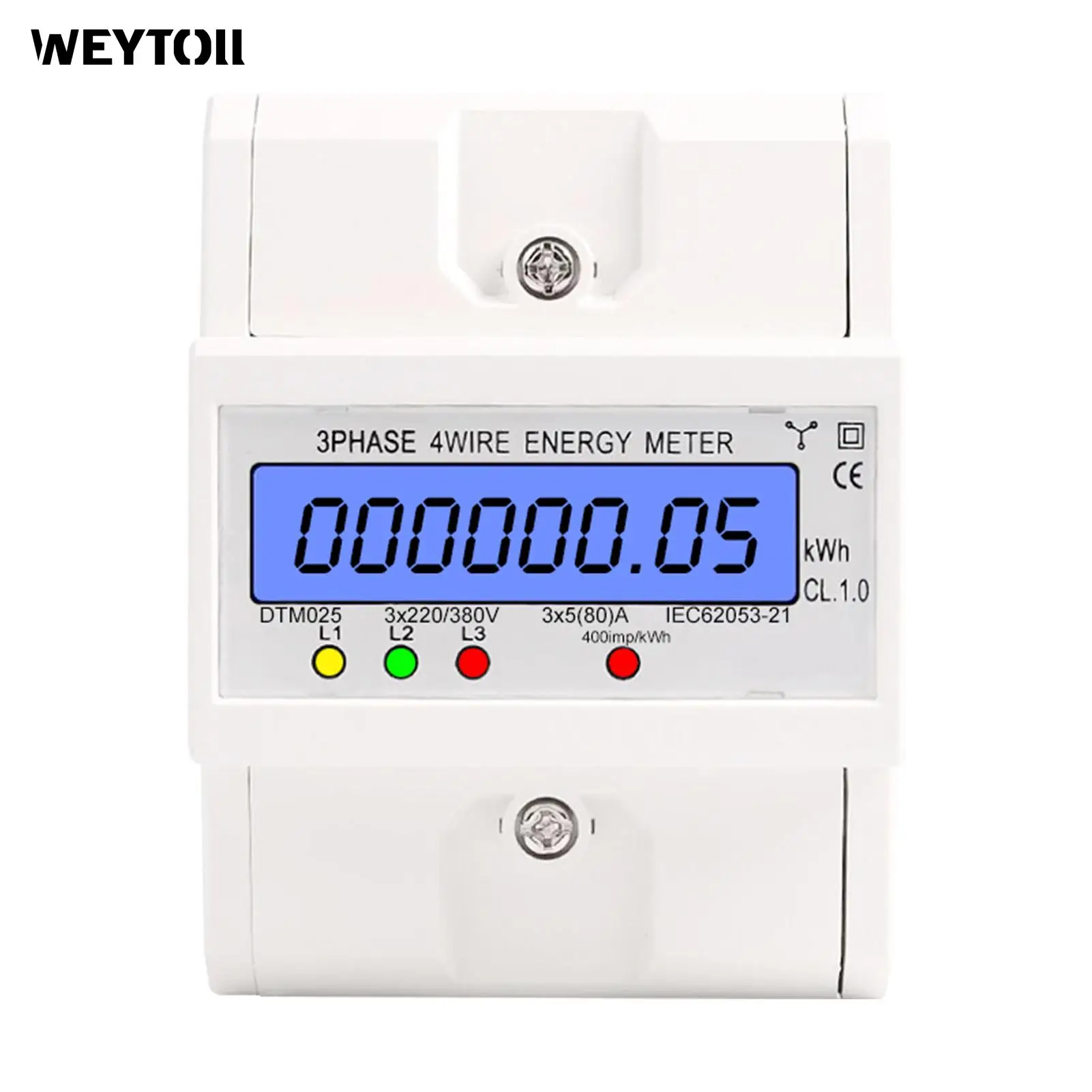 3 Phase Power Meter 4 Wires 220/380v 580a Energy 3 Phase 4 Wire Energy Meter Aliexpress