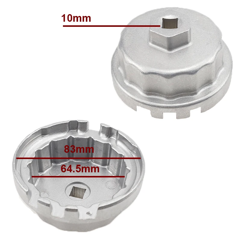 Oil Filter Wrench Professional Oil Filter Wrench For Lexus ES300h GS GX IS LX NX RX For Toyota Rav4 Camry Avalon Sienna Tundra Land Cruiser 64.5mm