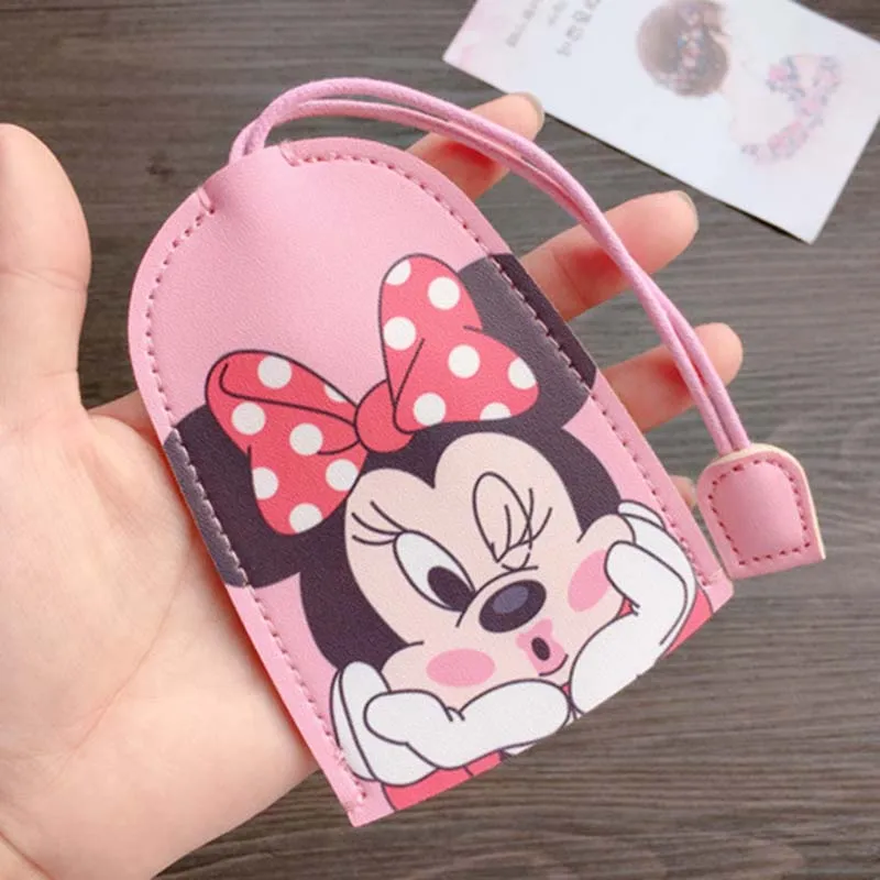 Disney Lilo Stitch Unisex Pull Type Key Bag PU Leather Key Wallets Housekeepers Car Holder Leather Keychain Pouch key case key holder key organizer key purse