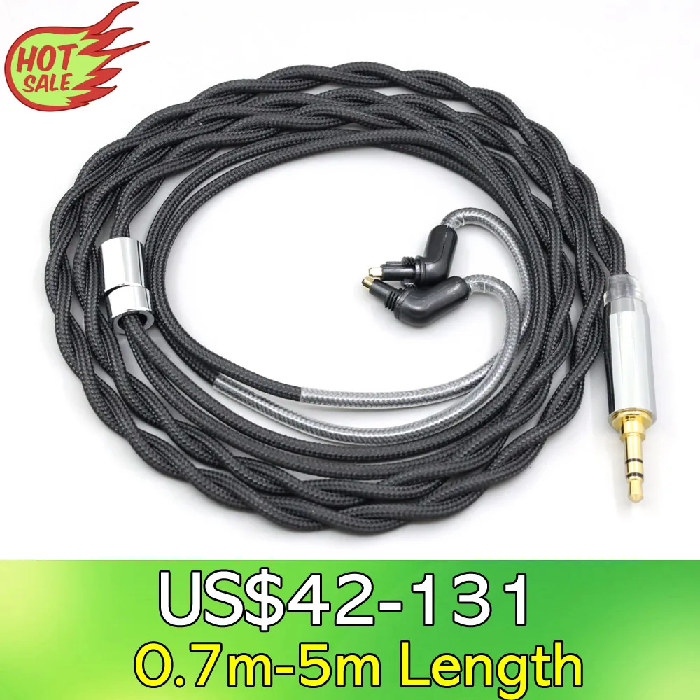 

LN008282 Nylon 99% Pure Silver Palladium Graphene Gold Shield Cable For Sony MDR-EX1000 MDR-EX600 MDR-EX800 MDR-7550