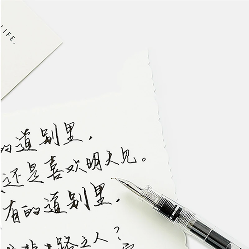 0.5mm 투명 펜 및 검정 잉크 색 세트, 학생 필기 문구, 학교 문구 용품, 인기 크리에이티브 신제품, 2 개