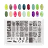 1pcs Snake Leopard Design Nail Stamping Plates Luxury Serpentine Pattern Animal Stripes Nail Plate Nails Art Stencil Stamp Tools 5