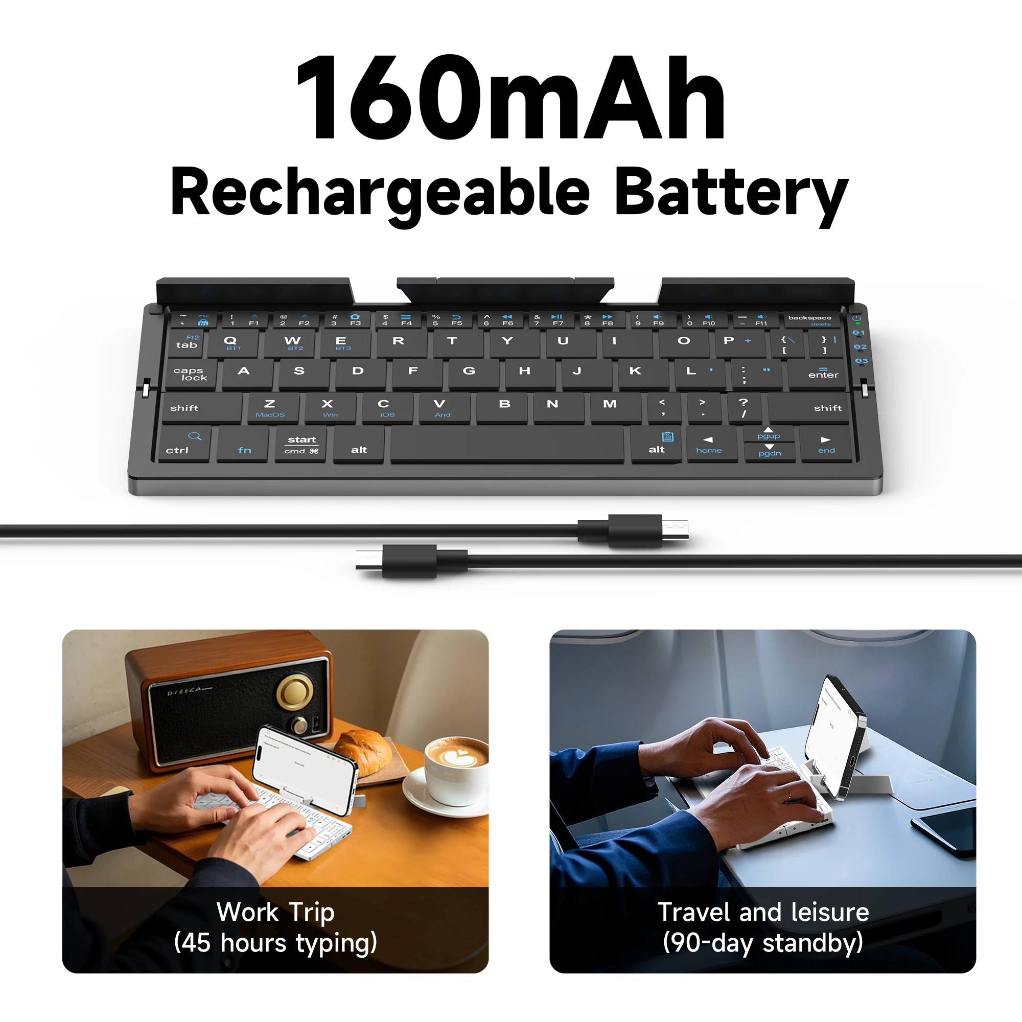 Foldable Bluetooth Keyboard Stand 2