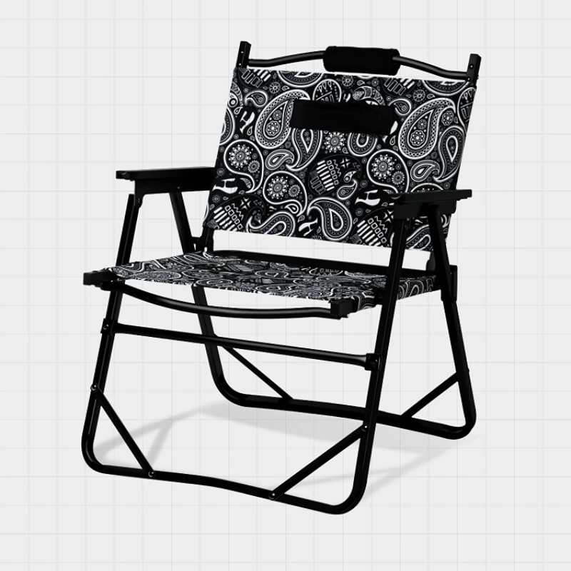 

Aolotris Aoluo Outdoor Folding Chair Kermit Chair Lightweight Aluminum Alloy Picnic Camping Chair Original Paisley