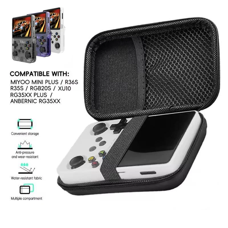 EVA Game Console Storage Bag Black Travel Case
