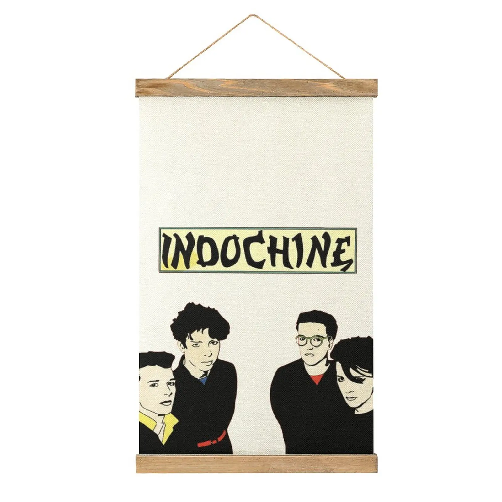 

Unique Indochine Music Rock Canvas Hanging Picture Wall Decoration Geeky Bedroom Painting Style Decorate