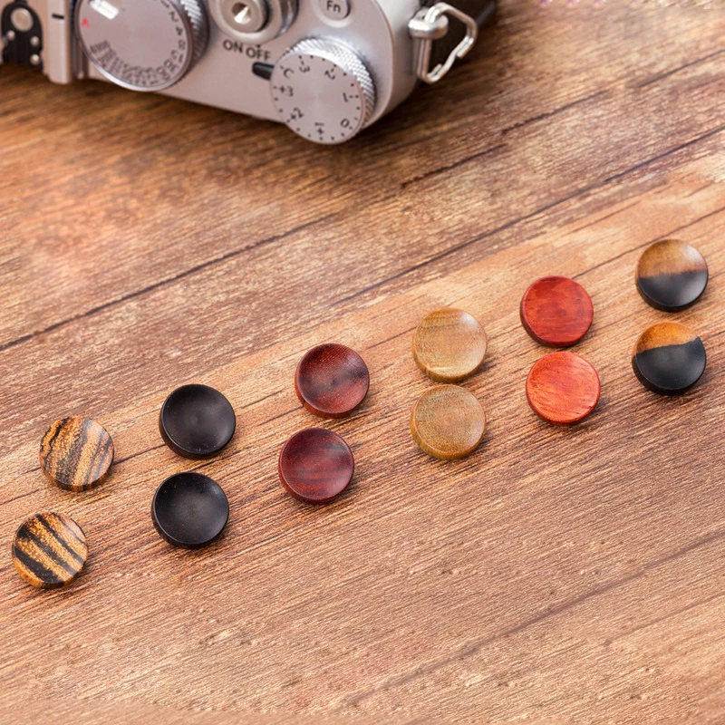 

Wooden Wood Concave Surface Shutter Release Button for Fujifilm X100F X100V XT4 XT30 20 XPRO2XE3 M10P Fuji X100F