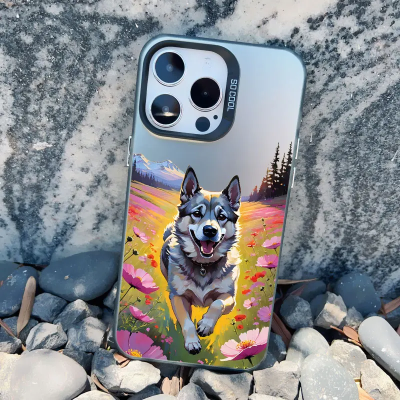 Dackel Silhouette Hund Niedliche Tier Handyhülle für IPhone 12 Pro Max Mini 11 13 14 15 Pro Max 15 14 Plus Laser Back Cover Funda – Detail 6