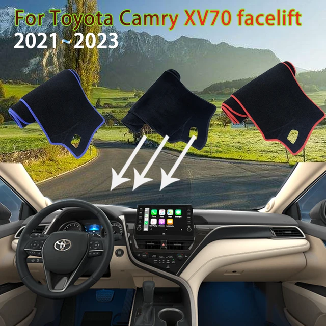 Couvercle décoratif de tableau de bord, autocollant pour Toyota Camry XV70,  accessoires pour tableau de bord de voiture de 2018 à 2020 2021 2022 2023 -  AliExpress