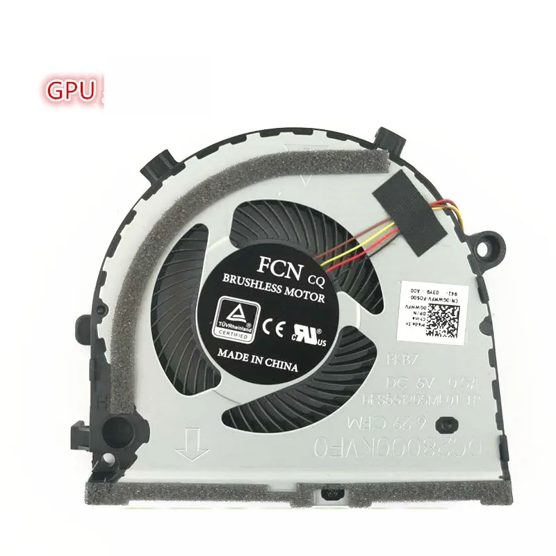 Laptop CPU Cooling Fan Cooler GPU Cooling Fan For Dell G3 G3-3579 3779 G5-5587 0TJHF2 0GWMFV