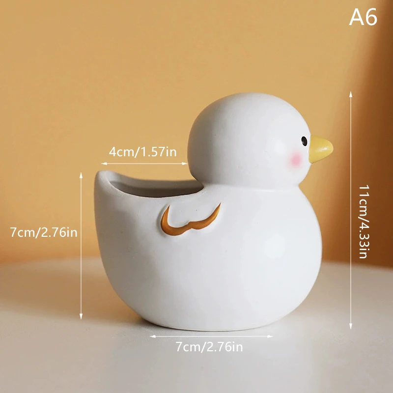 Ceramic Animal-Shaped Flower Pot for Home and Office Decor