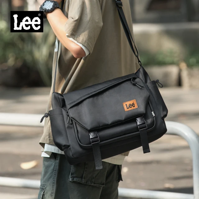 LEE Borsa a tracolla grande impermeabile alla moda da donna Borsa a tracolla per laptop con vibrazione maschile Borsa da scuola per adolescenti College Satchel 3