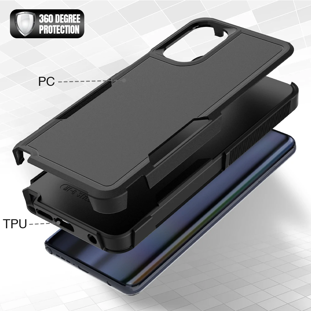 Fashion Armor Dual-Layer Shockproof Case with Hybrid Shell Protection