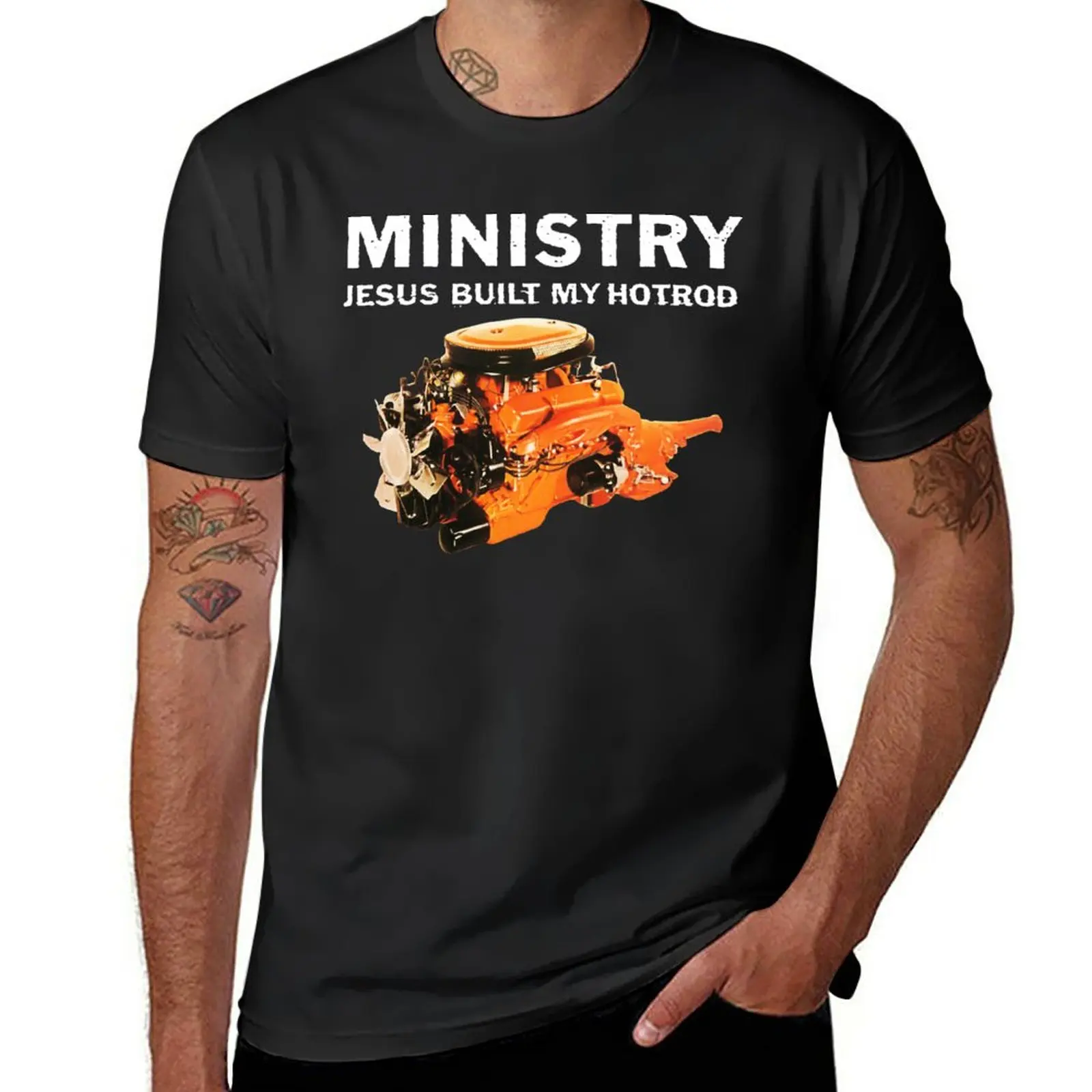 

Ministry Jesus Built My Hotrod T-Shirt new edition Aesthetic clothing for a boy slim fit t shirts for men