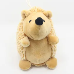 Popular Plush Hedgehog Toy for Pets - Sound - Activated and Chew - Resistant (Brown)