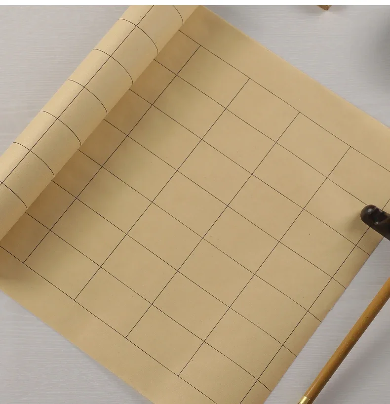 Rollende quadratische Gitter Xuan-Papier Kalligraphie Gitter halbreifes Reispapier Papel Arroz Anfänger Pinselstift Schreibübungspapier – Detail 16