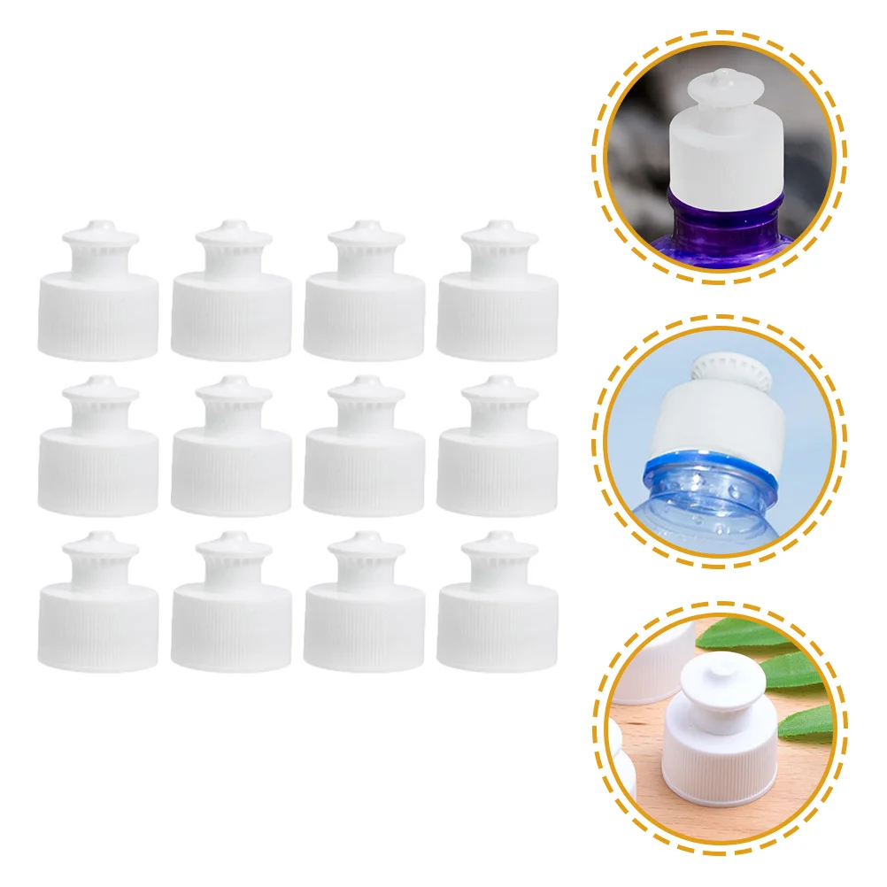 

30 Pcs Hand Pull Sports Bottle Cap Water Replacement Tops Push Caps for Bottles