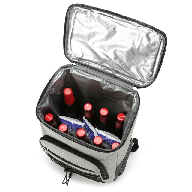 Large capacity insulated cooler backpack,multi-compartment leak-proof design,no contact with food,camping and outdoor activities 4
