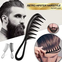 Wide Tooth Shark Plastic Comb for Men Barber Hairdressing Tool Hair Clipper Curling Massage Styling Tool for Salon Or Home Use