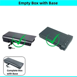 Folding City Bike E - Bike Battery Housing Case - Rear Rack Carrier with Mounting Base (Not a Battery) (Box 24v with Base)