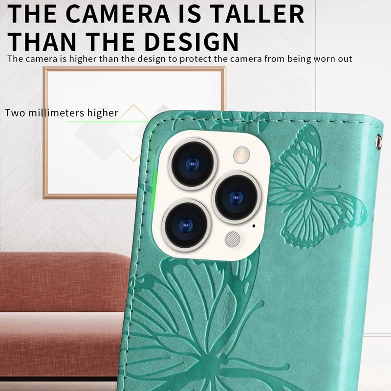 Κομψή ανάγλυφη θήκη βιβλίου πεταλούδας για Realme C31 C35 C11 C15 C17 C20 C21 C21Y Realme 9i 9 Pro 8 7 6 5 PU Leather Flip_voghion.com