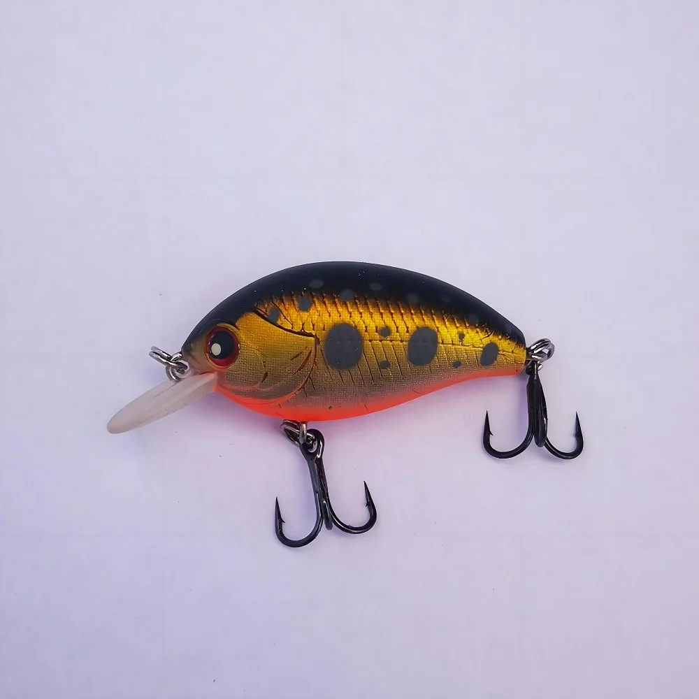 Bass legend Angeln Forelle lockt Square Bill Kurbel köder Flach tauchen Laufen Kurbel köder Wobbler Black Bass 36mm 4,5g 36f – Detail 3